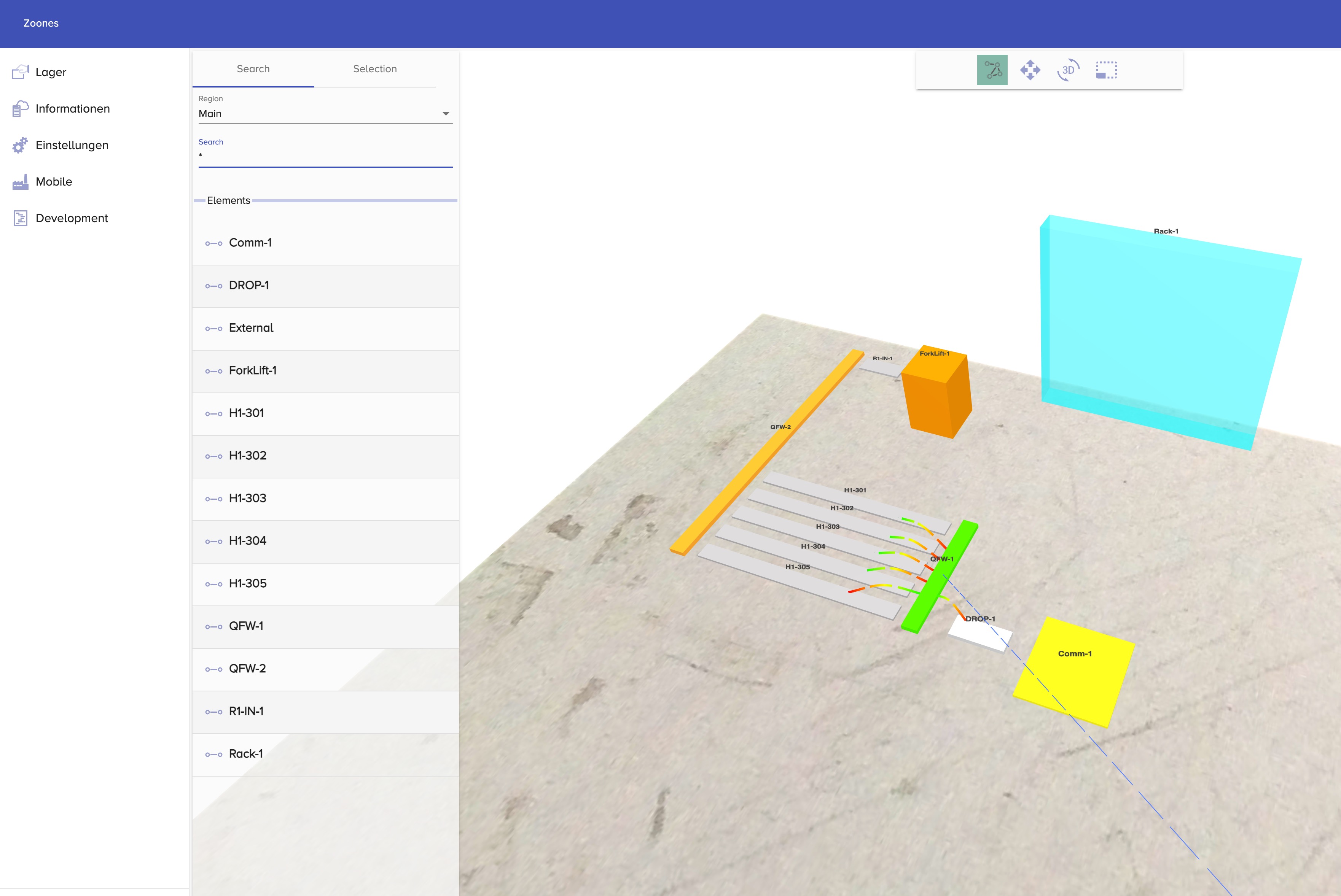 Simple warehouse layout